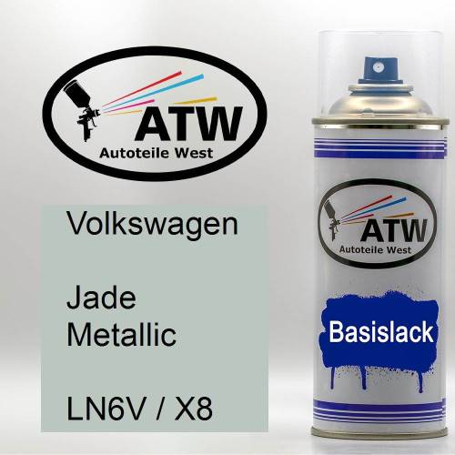 Volkswagen, Jade Metallic, LN6V / X8: 400ml Sprühdose, von ATW Autoteile West.